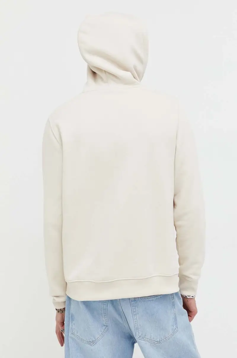 felpa uomo con cappuccio Beige miniatura 3