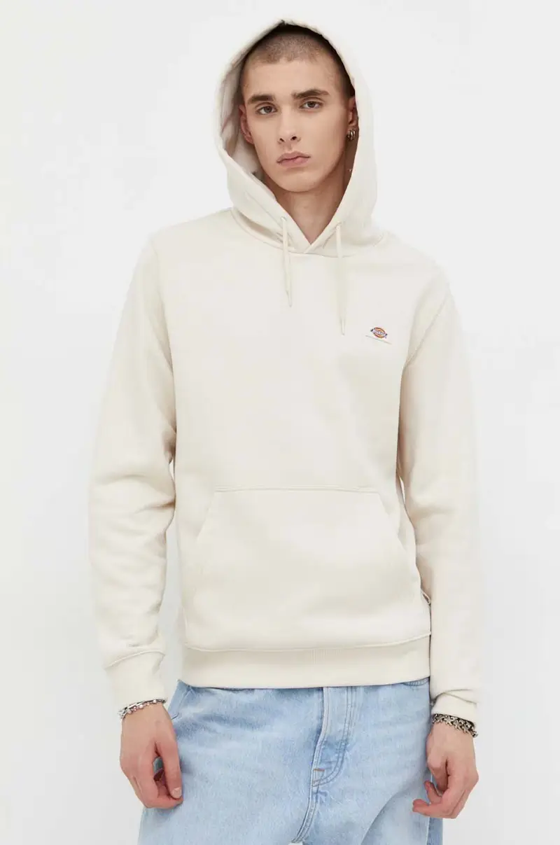 felpa uomo con cappuccio Beige