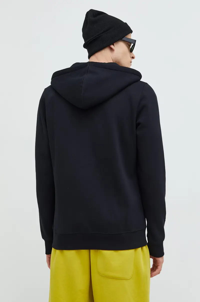 felpa uomo con cappuccio Nero miniatura 3