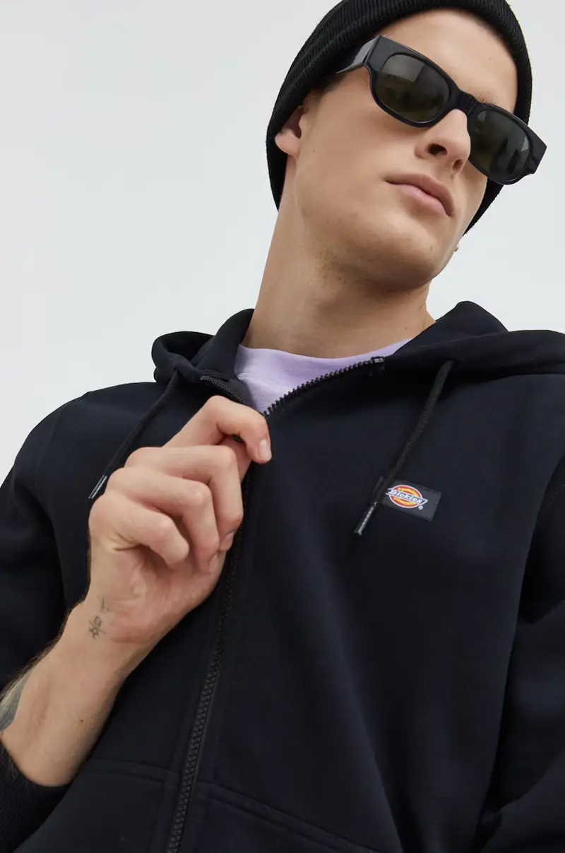 felpa uomo con cappuccio Nero miniatura 4