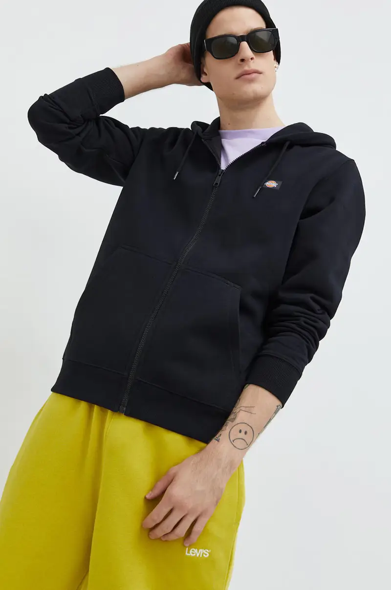 felpa uomo con cappuccio Nero