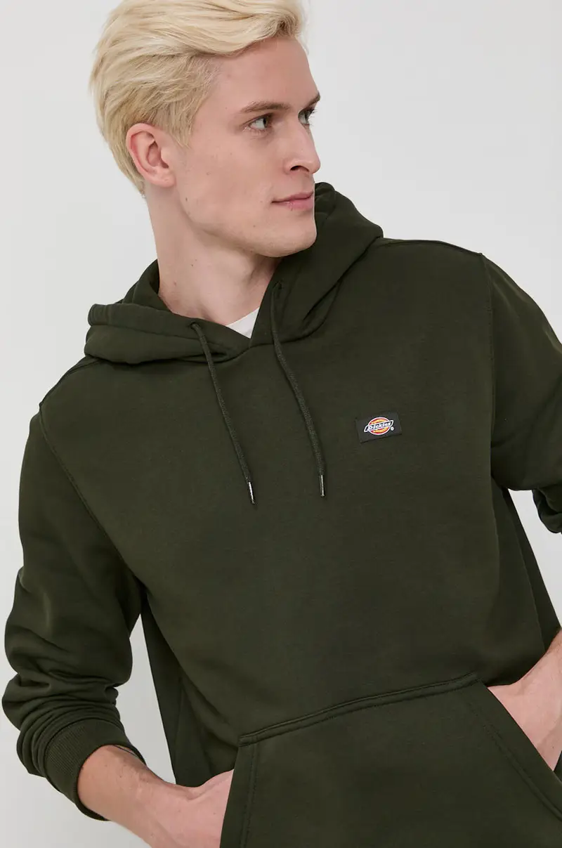 felpa uomo con cappuccio Verde miniatura 4