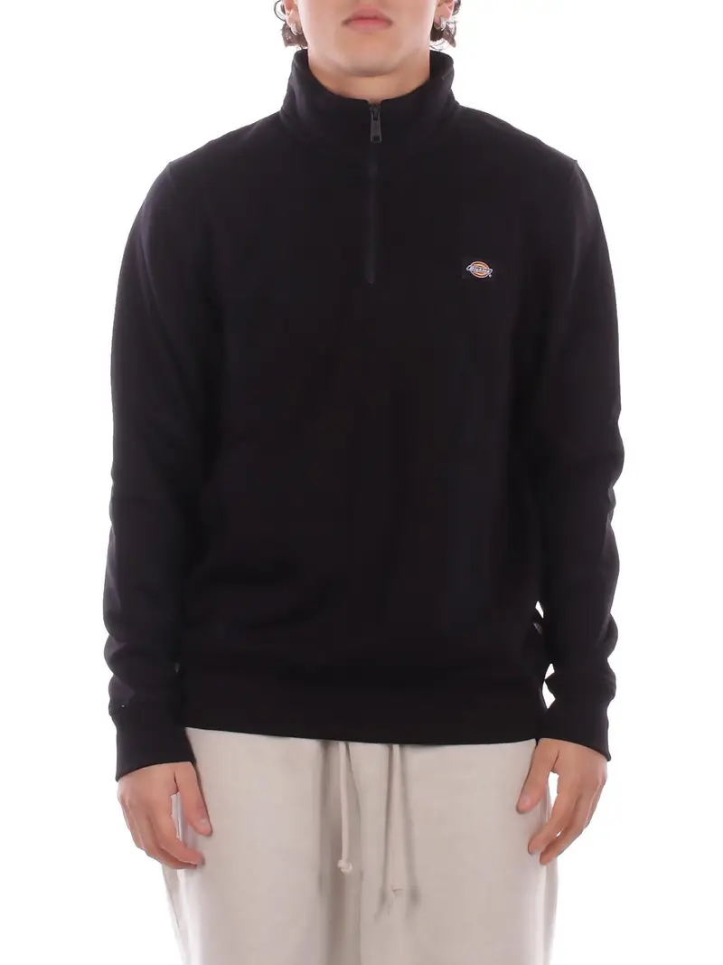 Felpa Uomo DICKIES Black Oakport quarter zip