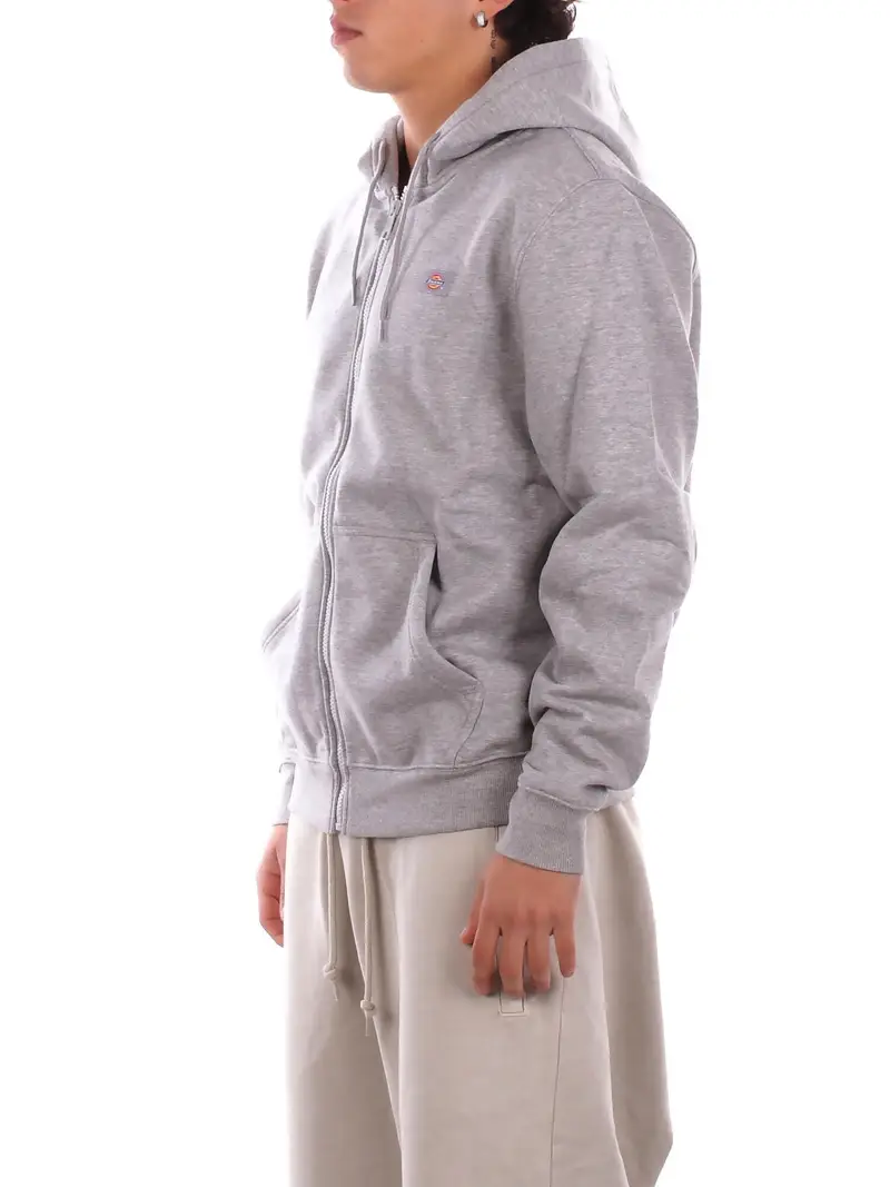 Felpa Uomo DICKIES Grey Oakport zip hoodie miniatura 2