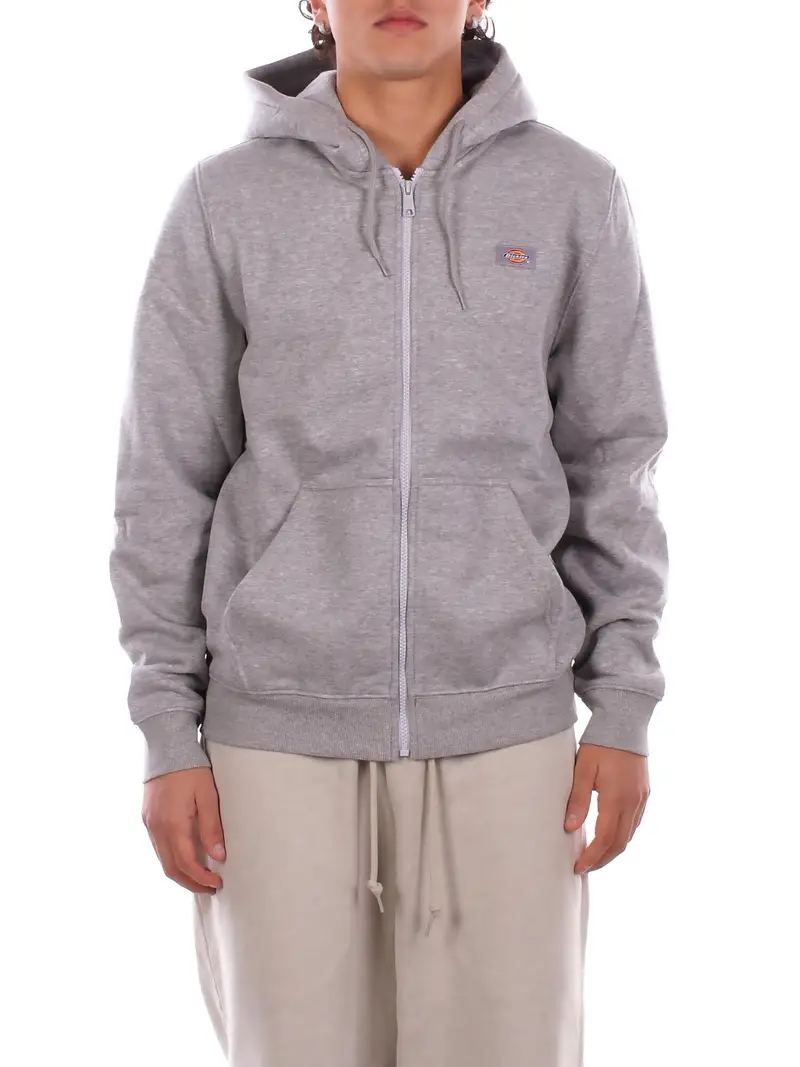 Felpa Uomo DICKIES Grey Oakport zip hoodie