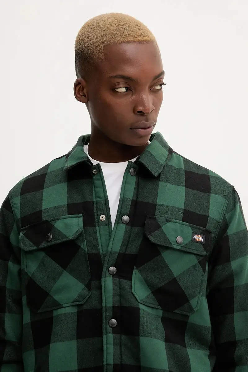 giacca camicia colore verde DK0A4XGR miniatura 3