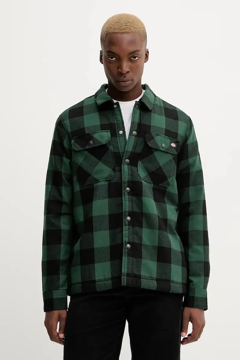 giacca camicia colore verde DK0A4XGR