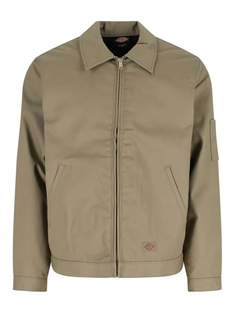 Giacca con cerniera Beige