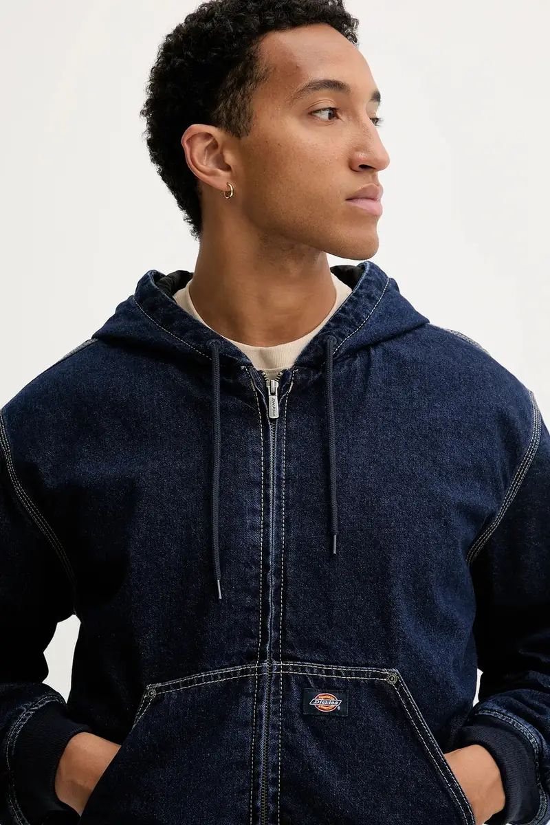 giacca di jeans colore blu navy DK0A87OA miniatura 4