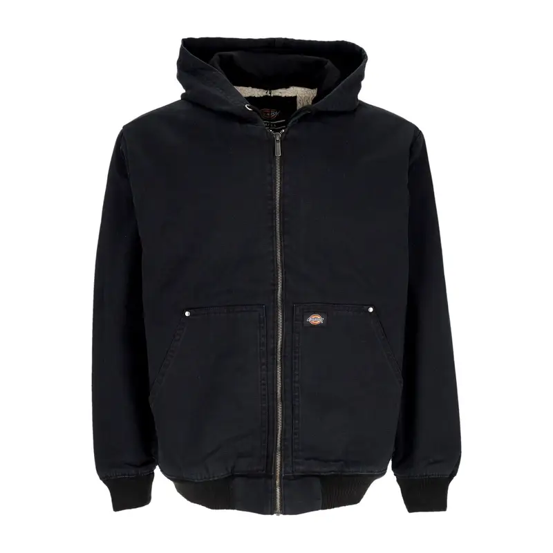 Giubbotto Uomo Hooded Duck Canvas Jacket Black