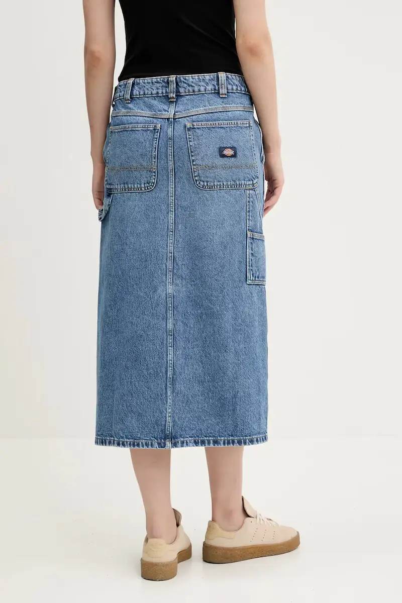 gonna di jeans colore blu navy DK0A866SK211 miniatura 3