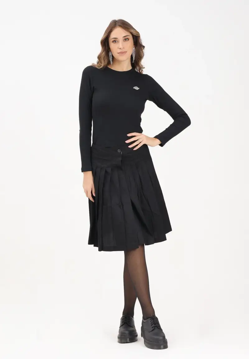 Gonna midi Dellrose nera da donna miniatura 2