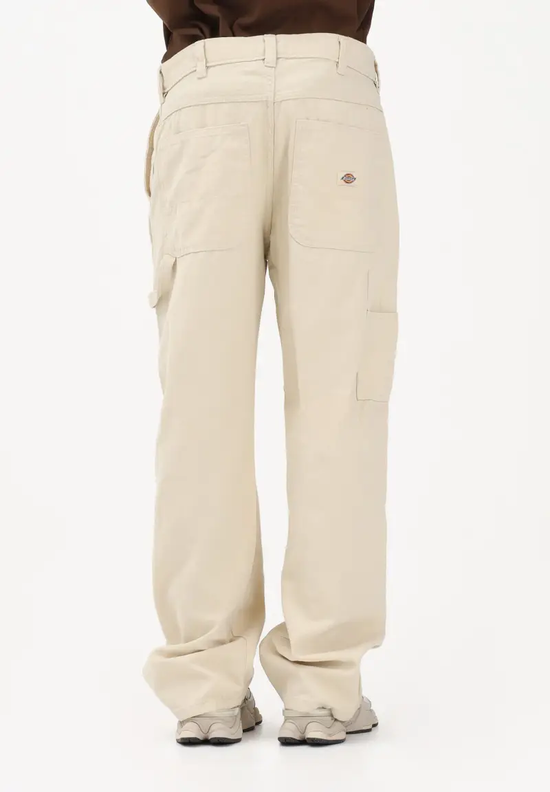 Jeans cargo Carpenter crema da uomo miniatura 3