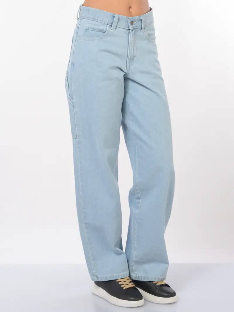 jeans da donna Dickies ampio delave Blu