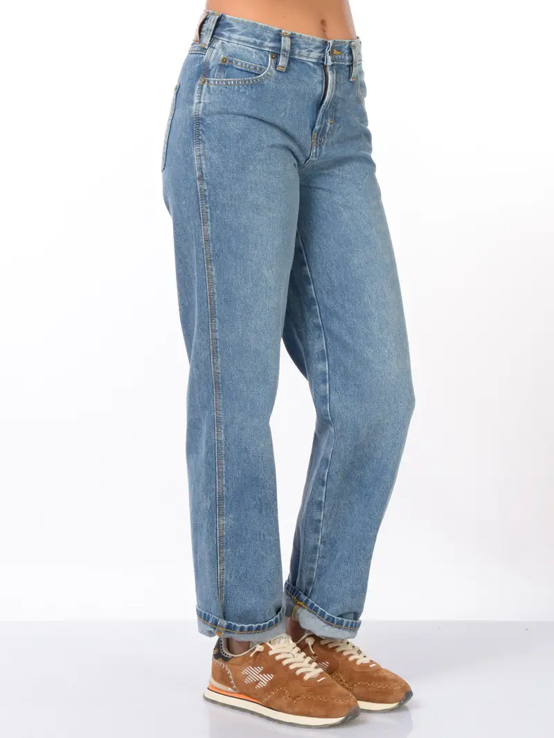 jeans da donna Dickies Farner cinque tasche Blu