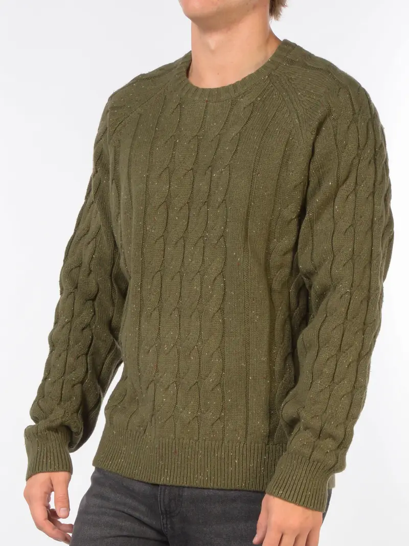 maglia da uomo Dickies a trecce melange Verde