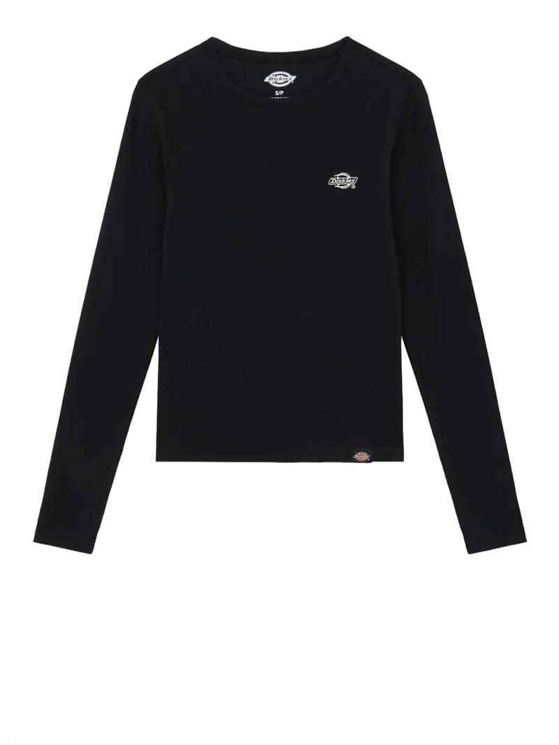 maglia dickies gladeville tee ls w da donna - nero
