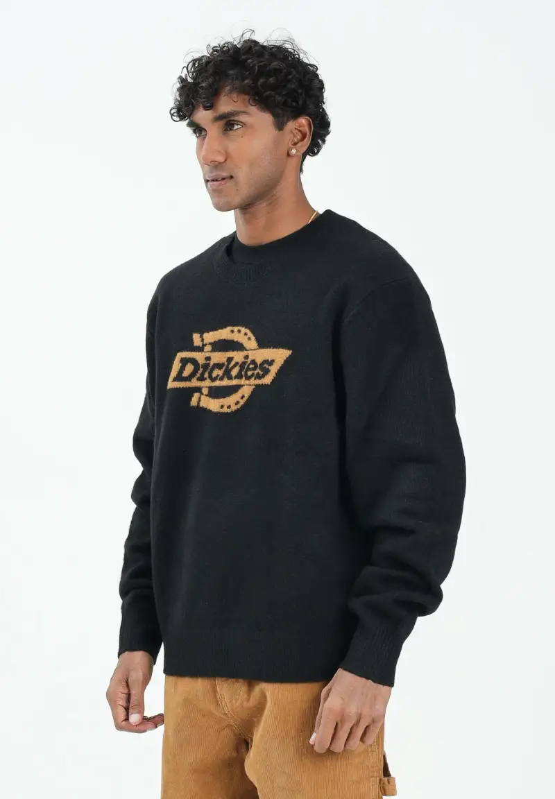 Maglione girocollo Ruston nero da uomo