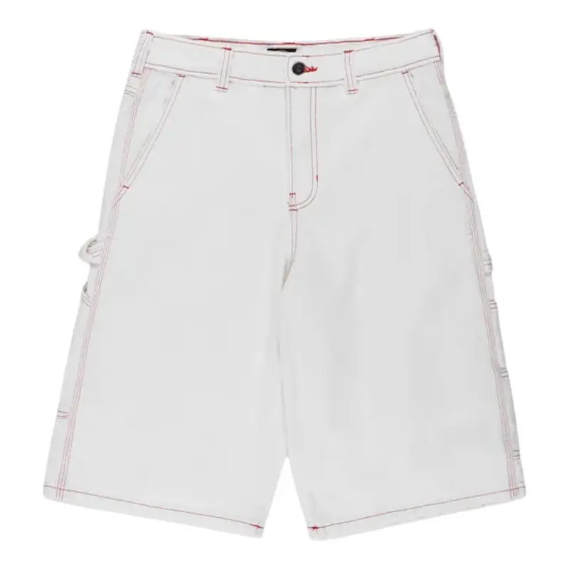 pantaloncini dickies loose denim painter short - egret