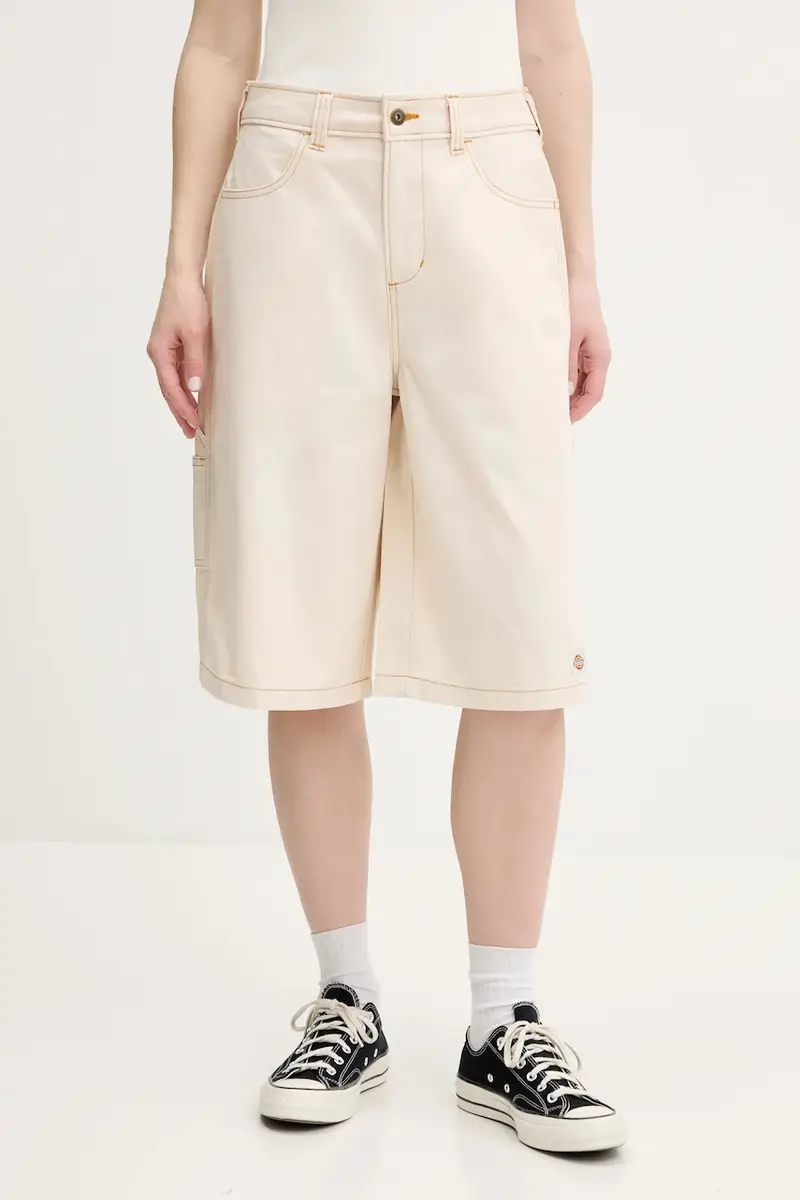 pantaloncini in cotone colore beige DK0A4Z85F901