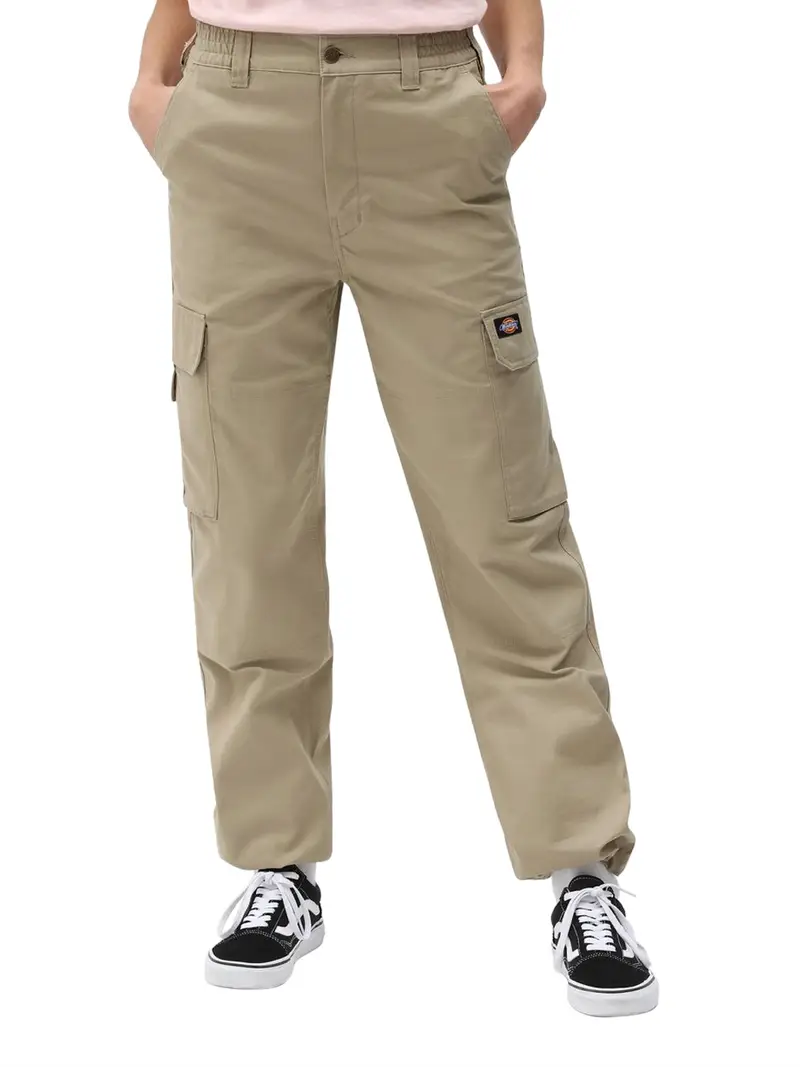 pantalone cargo dickies hooper bay da donna - beige