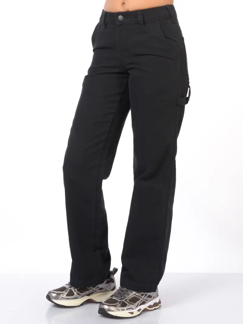 pantalone da donna Dickies canvas carpenter NERO