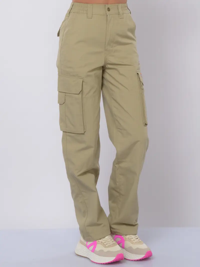 pantalone da donna Dickies cargo microlavorato BEIGE
