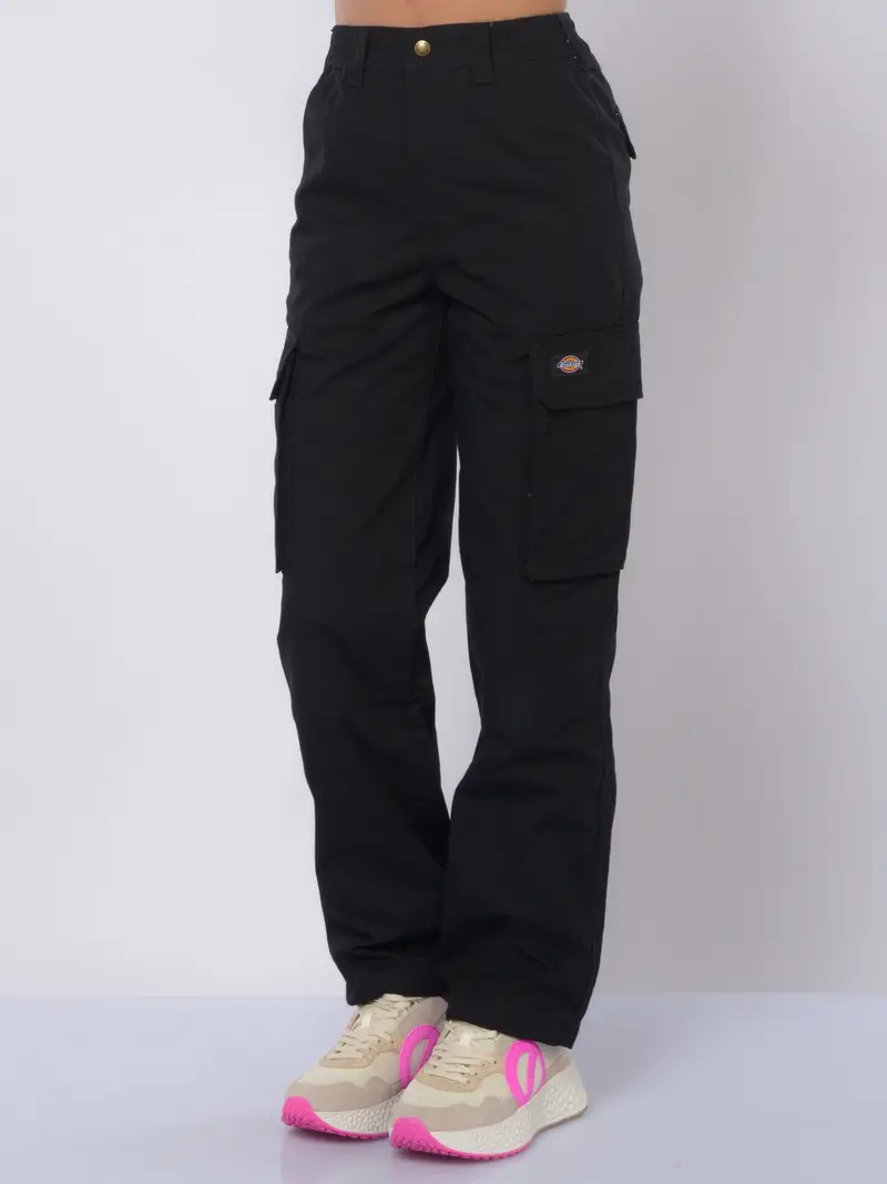 pantalone da donna Dickies cargo microlavorato NERO