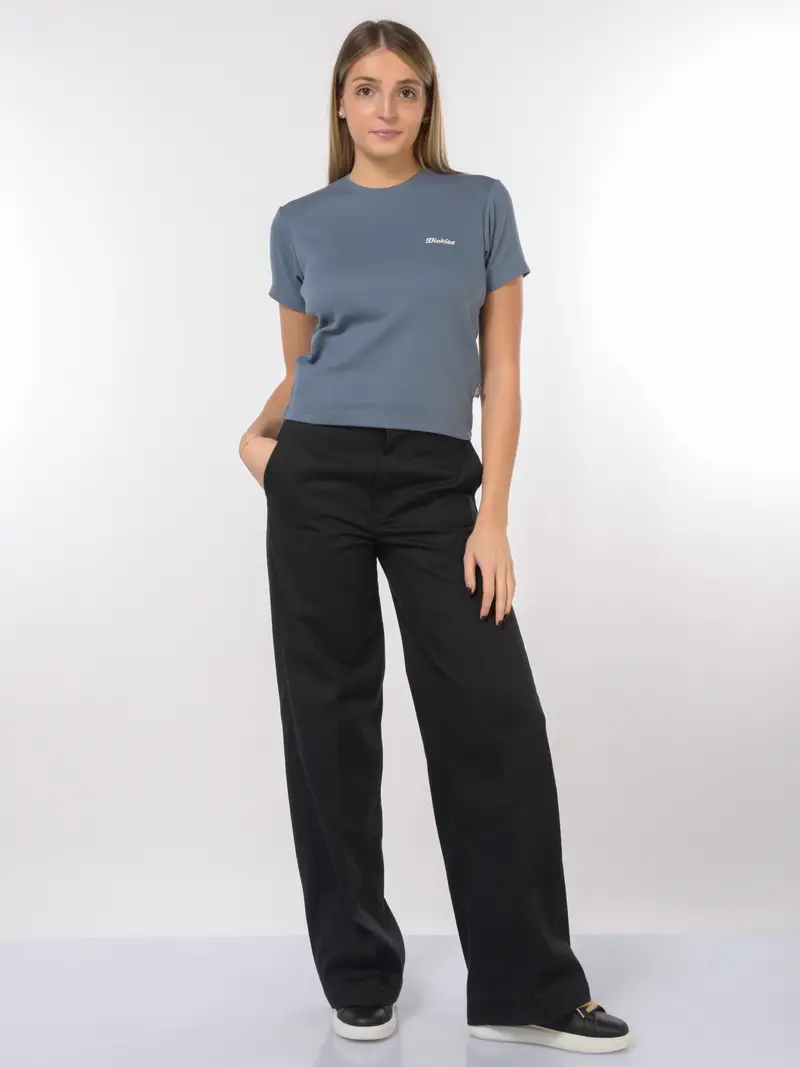 pantalone da donna Dickies chino wide leg NERO miniatura 2
