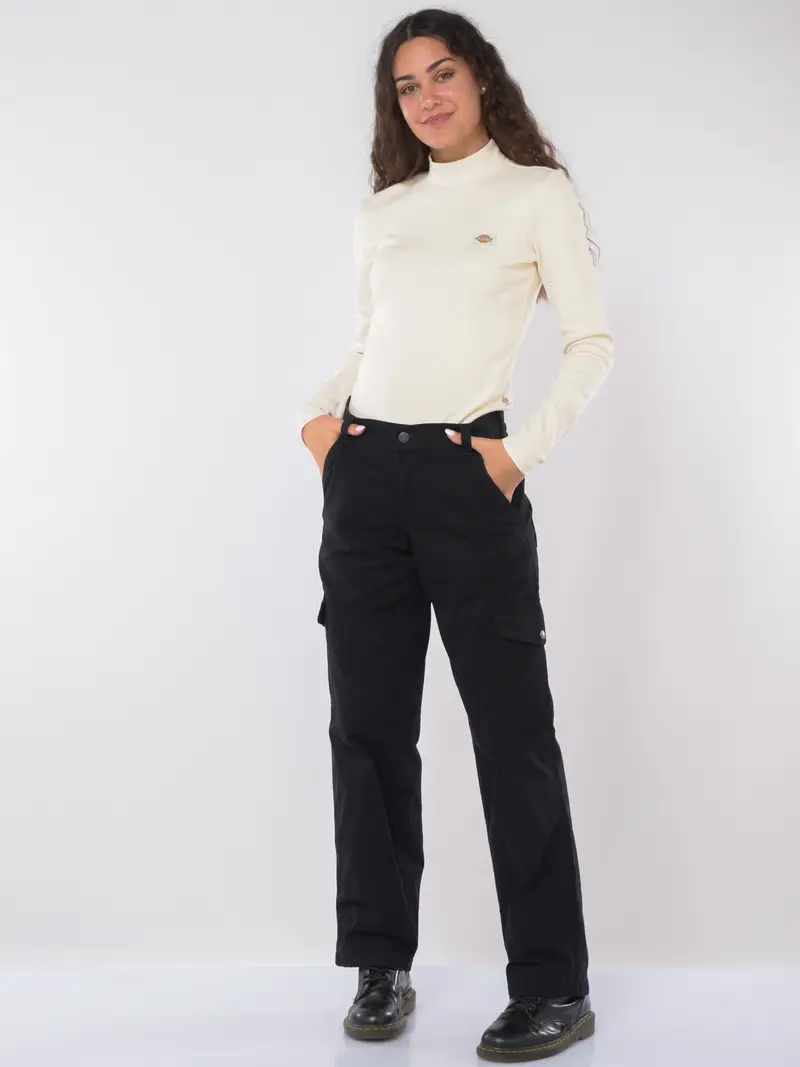 pantalone da donna Dickies Duck Canvas Cargo in cotone NERO miniatura 2