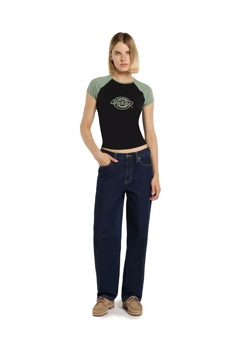 Pantalone Donna Blu miniatura 2