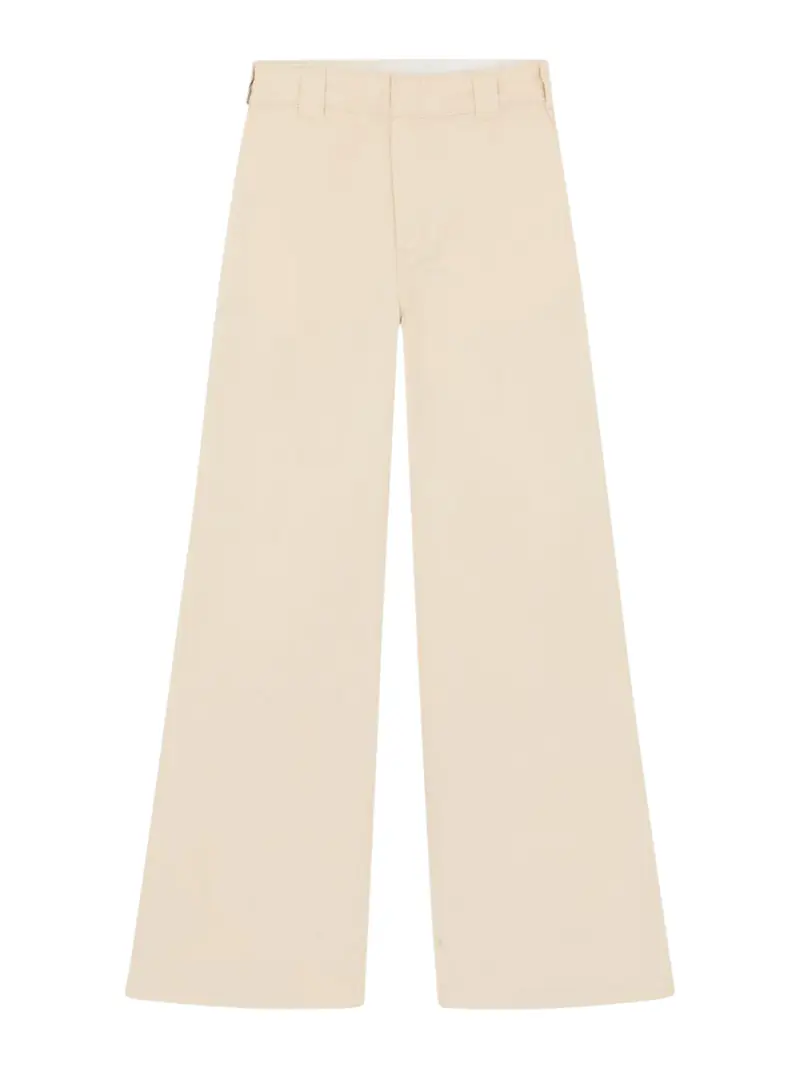 pantalone palazzo dickies wide leg pant da donna - avorio