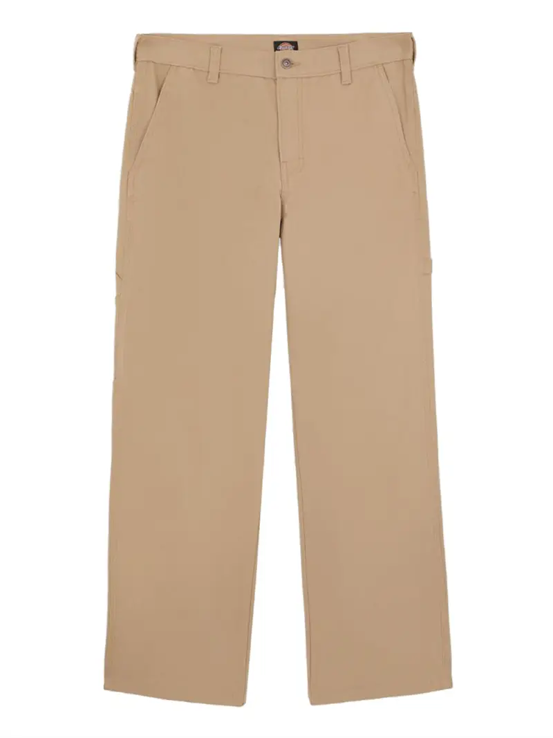 pantalone straight dickies canvas carpenter lighweight da uomo - beige