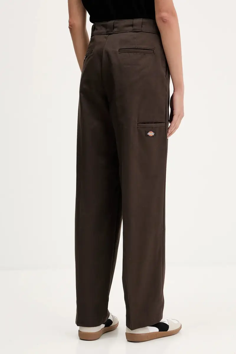 pantaloni in cotone donna colore marrone DK0A87PL miniatura 3