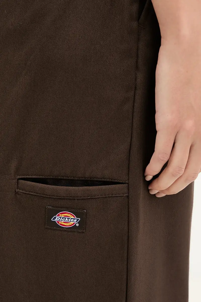 pantaloni in cotone donna colore marrone DK0A87PL miniatura 4