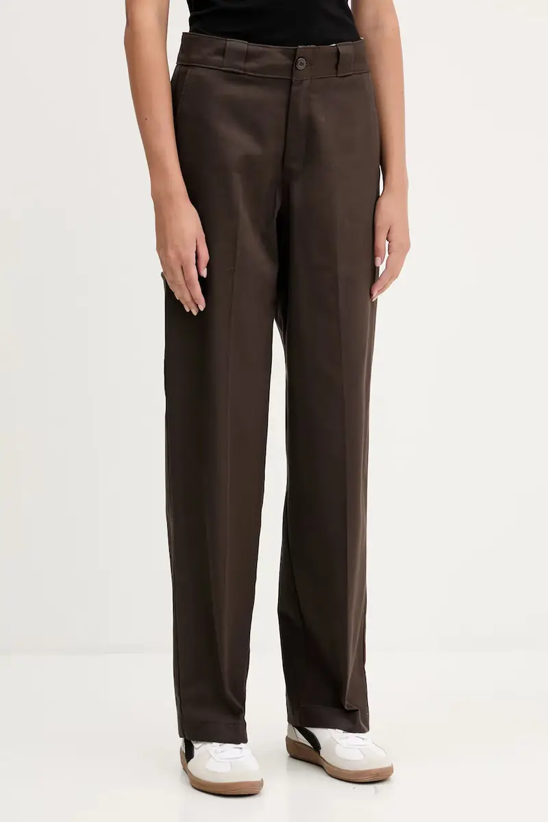 pantaloni in cotone donna colore marrone DK0A87PL