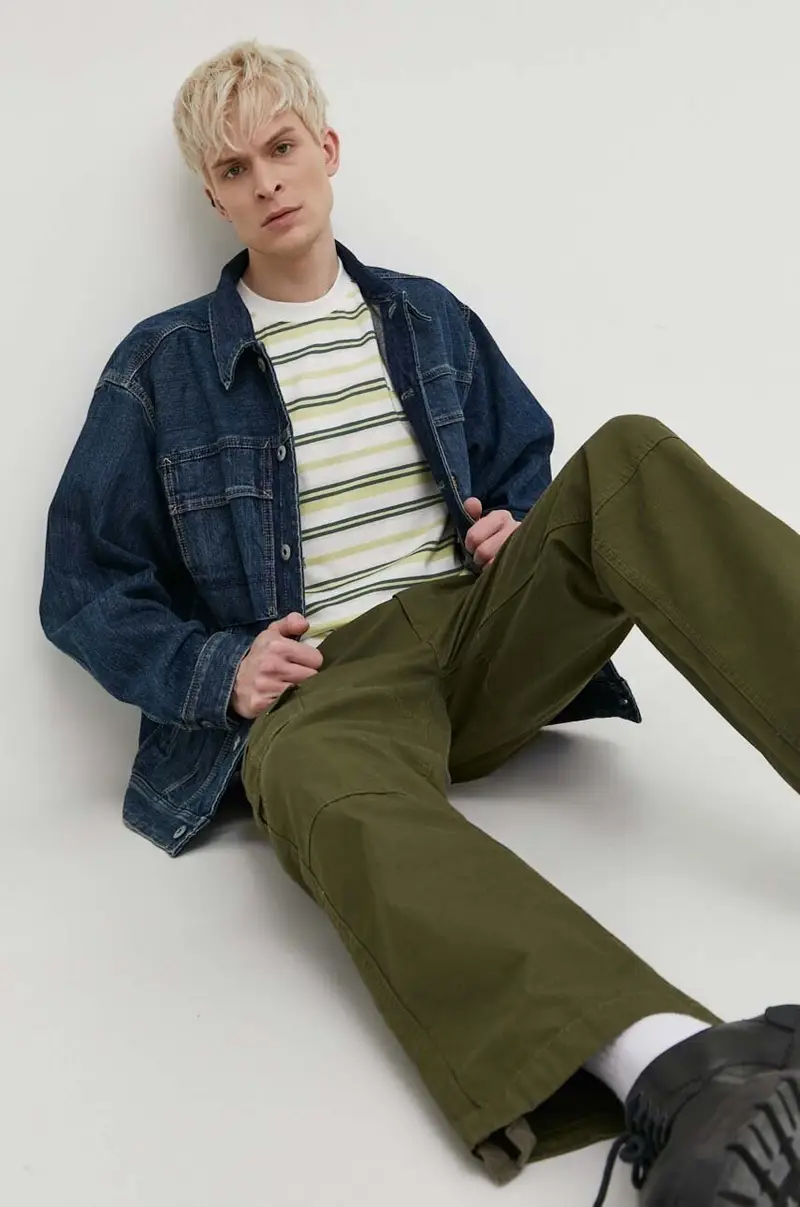 pantaloni in cotone EAGLE BEND colore verde DK0A4X9X miniatura 2