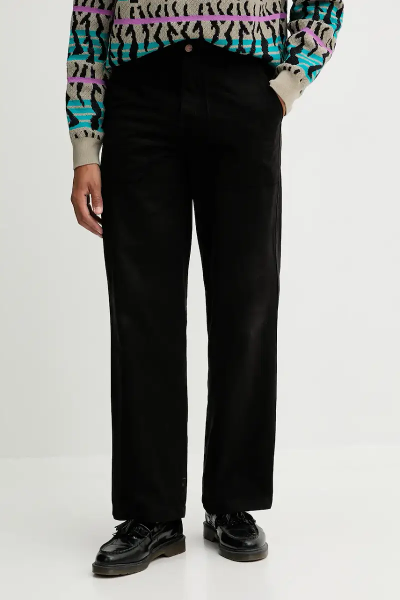 pantaloni in cotone uomo colore nero DK0A87PI