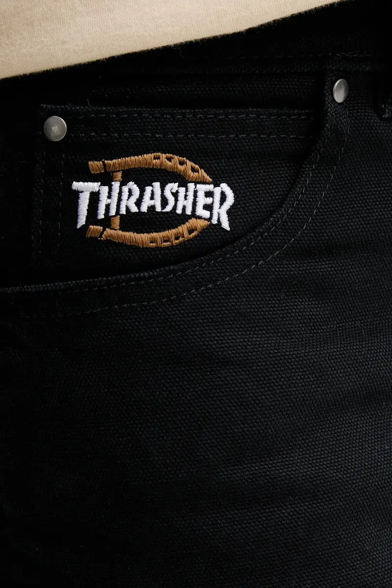 pantaloni in cotone uomo colore nero DK0A88OP miniatura 5