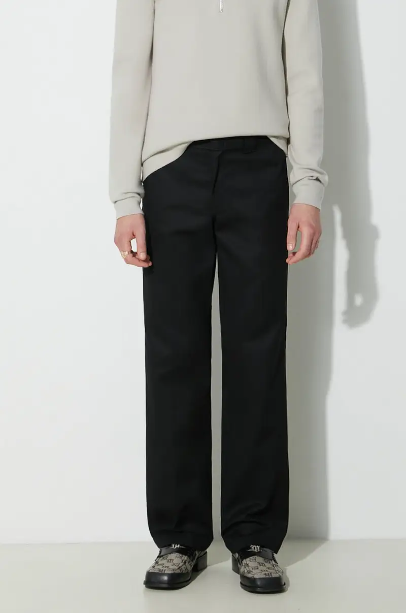 pantaloni Spodnie Dickies Work Pant Rec DK0A4XK9BLK uomo Nero