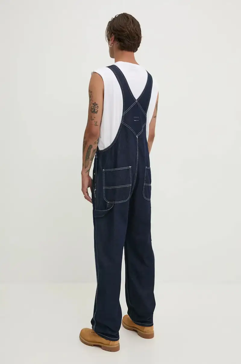 salopette di jeans CLASSIC colore blu navy DK0A4XYA miniatura 3