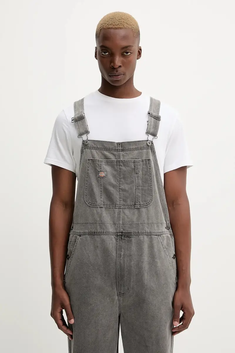 salopette di jeans CLASSIC colore blu navy DK0A4XYA Grigio miniatura 3