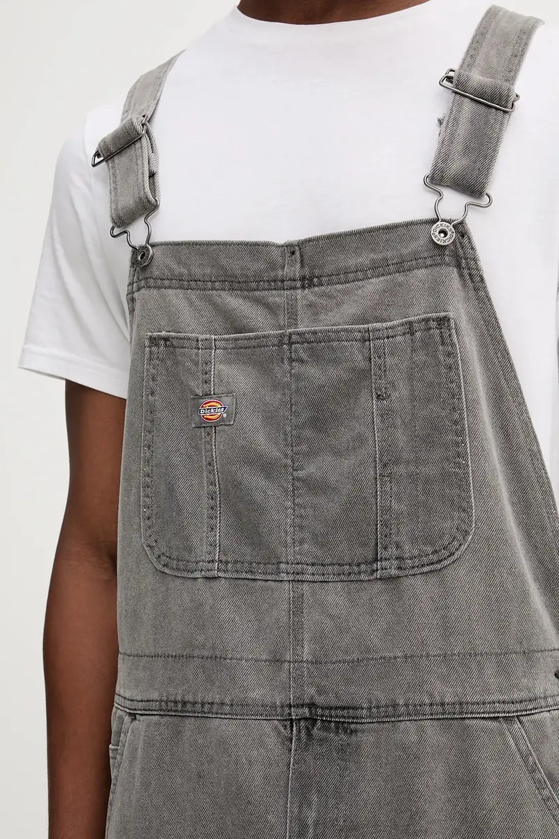 salopette di jeans CLASSIC colore blu navy DK0A4XYA Grigio miniatura 4