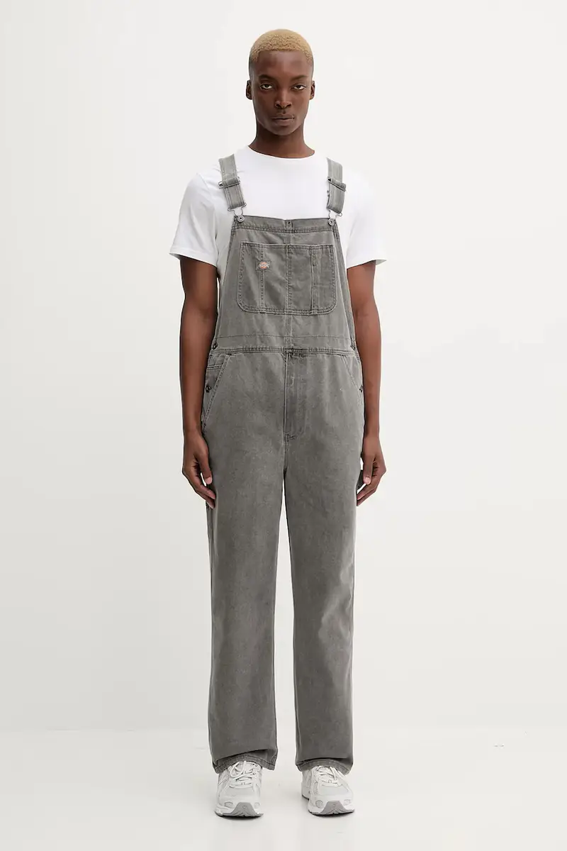 salopette di jeans CLASSIC colore blu navy DK0A4XYA Grigio