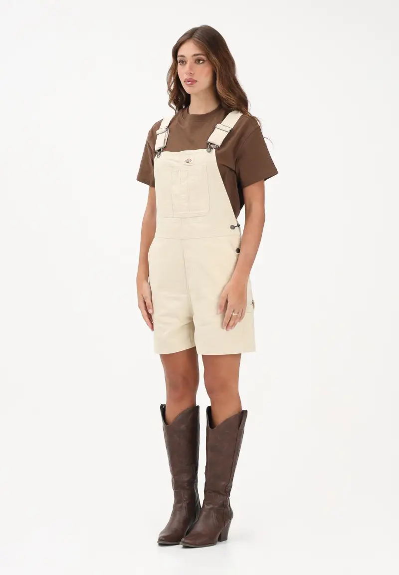 Salopette Lightweight Canvas beige da donna