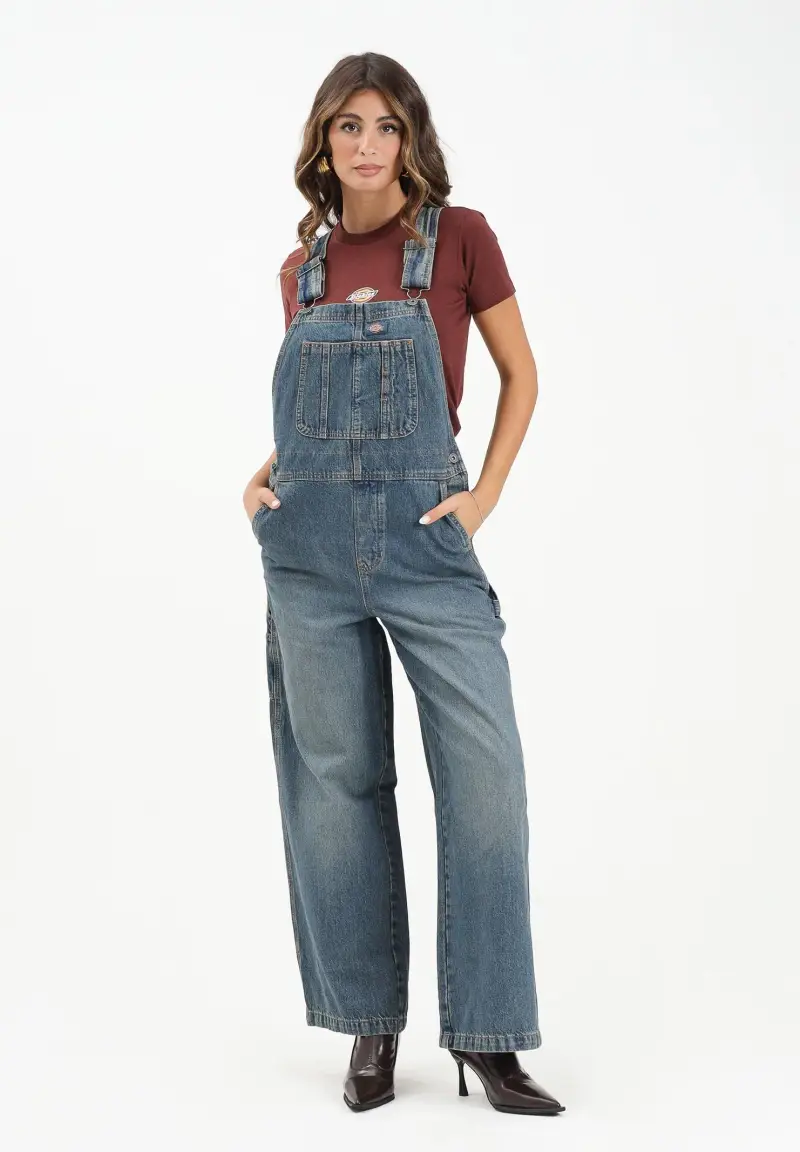 Dickies Salopette Donna Denim 3045197 miniatura 2