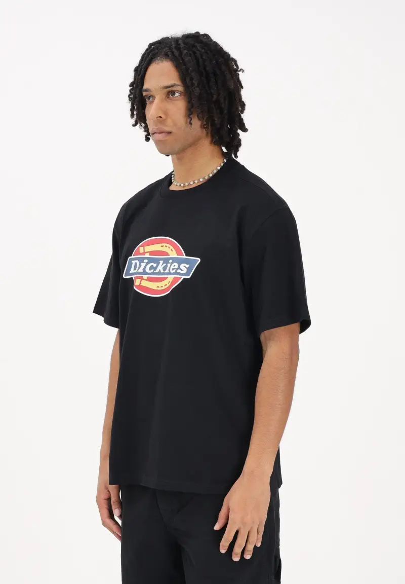 T-shirt a manica corta Icon nera da uomo