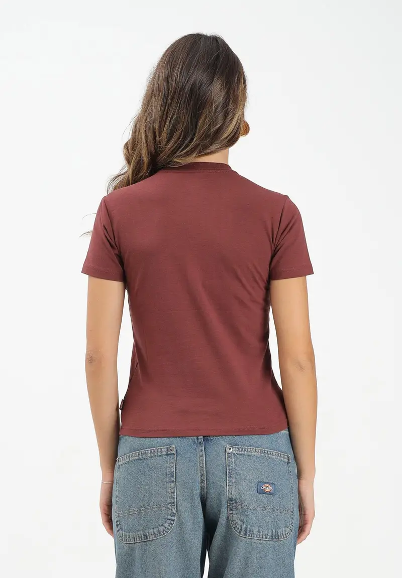 Dickies T-shirt Donna Bordeaux 3045186 miniatura 3