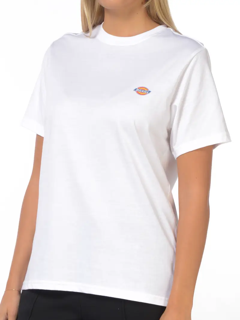 t Shirt da donna Dickies manica corta con logo Bianco