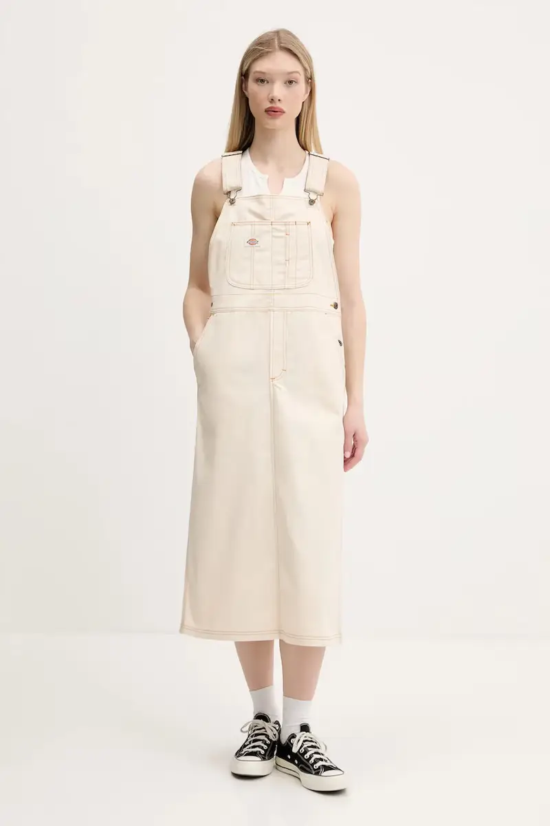 vestito di jeans colore beige DK0A4Z6TF901